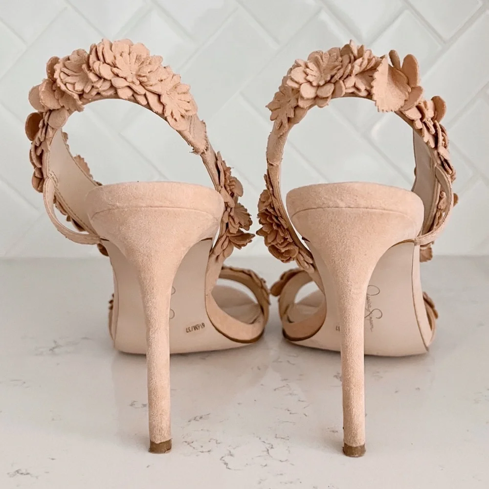 Jessica Simpson Jessin Floral Dress Sandals | Size 6.5 - Picture 3 of 6